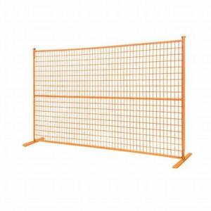 Wholesale Orange Red Wire Movable Fence Temporary Fence Panels 24kg 2400mm*2100mm from china suppliers