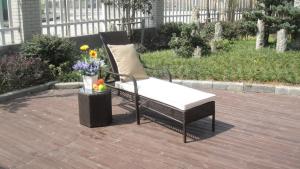 Wholesale Wicker Rattan Sun Lounger , Lounge Chair Set For Patio / Balcony from china suppliers