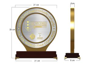 Wholesale Die Casting Custom Award Trophies Round Shape For Business Activities from china suppliers