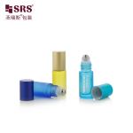 5ml Empty Cosmetic Perfume Essential Oil Massage Mini Cute Glass Roll On Bottle