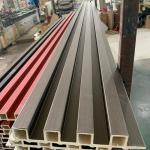 Acoustic Interior wall decor wood 3d wall panel slat WPC Cldding WPC Fluted Wall