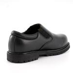 Goodyear Welted Chef Shoes Black Full Grain Leather Slip Resistant Work Shoes