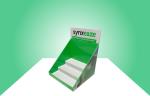 Three Tiers Cardboard Counter Display Stands For Selling Pain Relief Medicine