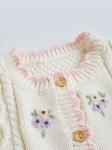 2023 spring and autumn hot sale sweet and lovely solid girls knitted sweater