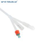 Medical 2 Way 3 Way 6FR8FR10FR Silicone Coated Foley Catheter for Animals
