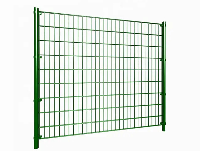 Low Carbon Steel Galvanized Double Wire Fence 50*200mm Mesh Size For Railways