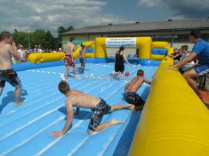 Wholesale PVC Inflatable Soap Football Field Inflatable Football Pitch Court from china suppliers