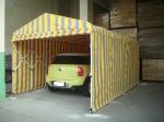 Striped Fire Retardant Tarpaulin PVC Laminates TL550 Hot Melt Coating High