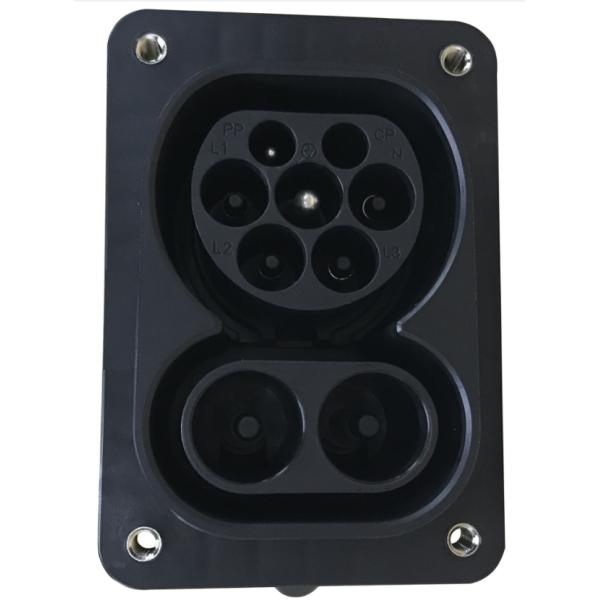 IEC 62196-3 CCS Type 2 EV Socket 200A 1000V DC Fast Charging Inlet