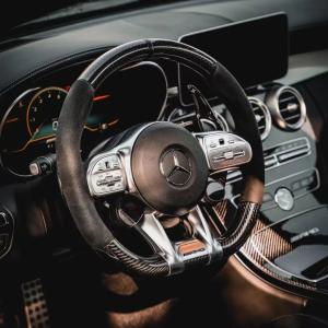 Wholesale Benz Series Carbon Fiber Steering Wheel For Smooth Driving Experience With Black from china suppliers