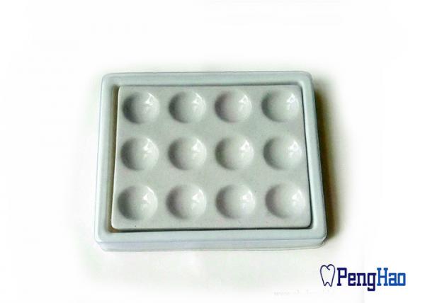 Quality Plastic Bottom & Cover Dental Lab Supplies 12 Slots Ceramic Mixing Plate for sale