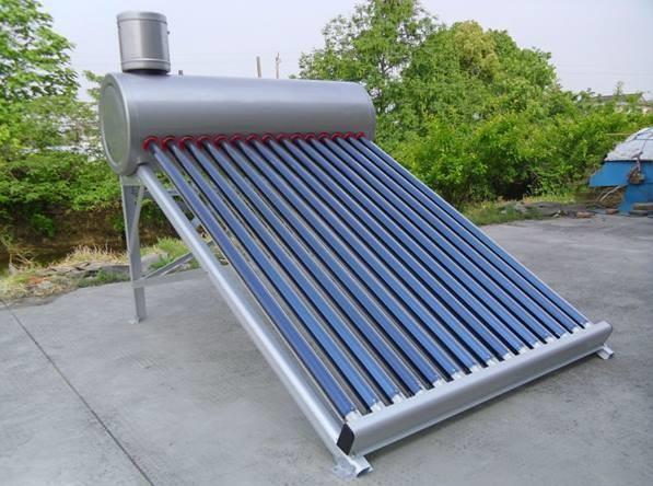 Gray Color Steel Bracket 47X1500mm Mini Vacuum Tube Solar Water Heater