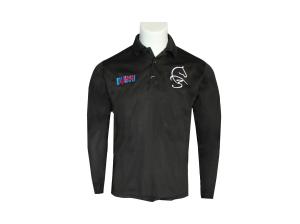 Wholesale 100% Polyester Men Long Sleeves Shirt With Embroidery Lapel Collar from china suppliers