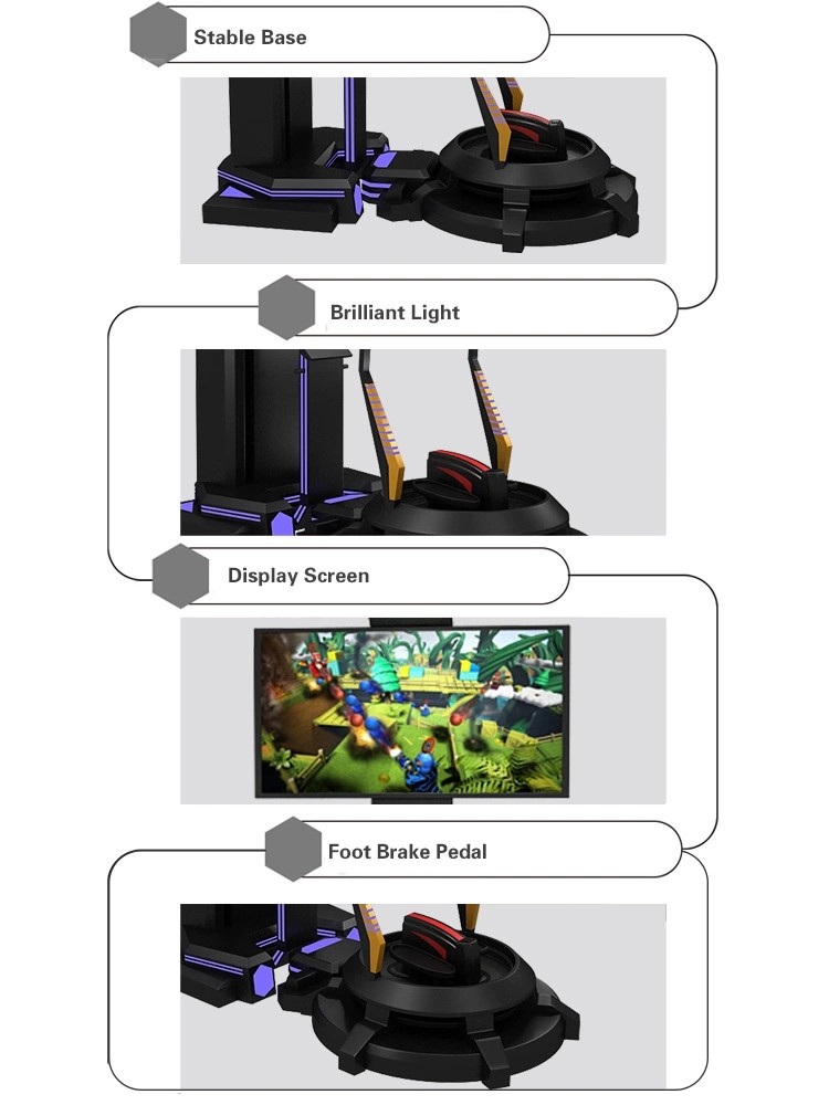 Exclusive Shooting Game Virtual Reality Simulator For Game Zone Customized Color