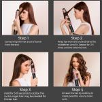 Double Ceramic 3-in-1 Hot Air Brush Black Gold Dry As You Style Hair