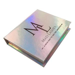 Wholesale OEM Collapsible Holographic Printed Rigid Box For False Eyelash from china suppliers