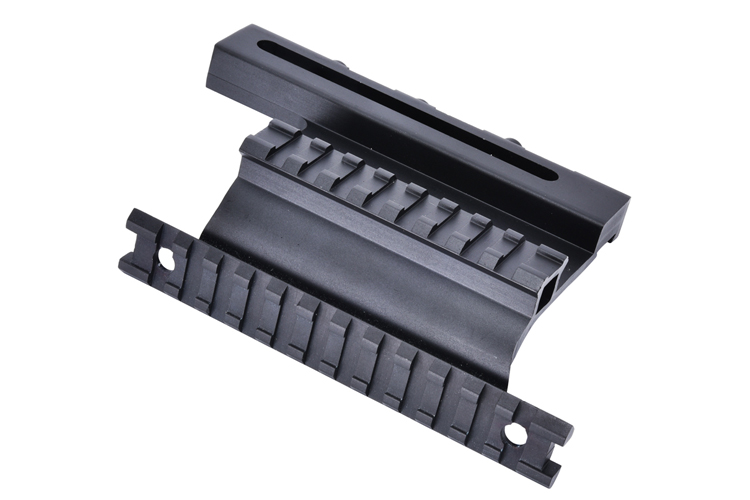 Side Mount Sight Scope Mount System with 127mm Bottom Length and Matte Black Finish