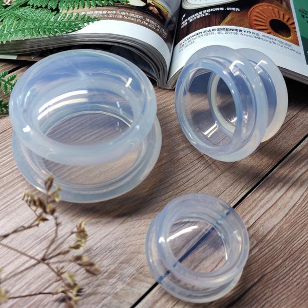 Set Of 4 Pcs Different Size Chinese Acupuncture Cupping Silicone Rubber Massage