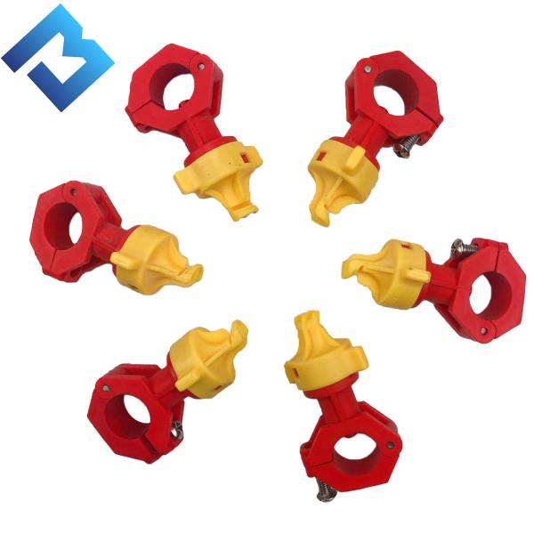 Road Roller Machine Spare Part Plastic Spray Nozzle Yellow And Red For Bomag