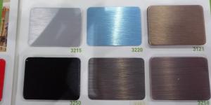 China Blue Color Brushed Aluminum Composite Panel For Shop Decoration on sale