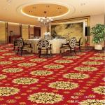 Rose Printed Nylon Polyester Carpet For Restaurant Room Anti - Fatigue Feature