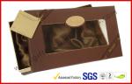 Clear Windows Chocolate Packaging Boxes , Special Cake Gift Box