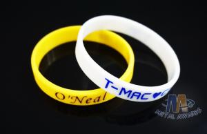 Wholesale Reflective Custom Printed Silicone Wristbands , Custom Rubber Band Bracelet from china suppliers