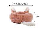 Hot Sale Colorful Lovely Rabbit Ears Warm Winter Round Pet Dog Cat Bed Sofa For