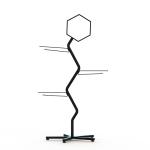 5Legs Base Pans Tree Metal Floor Display Stands Knock Down