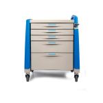 Automatic Self Locking 5 Drawers ABS Utility Medicine Trolley Cart