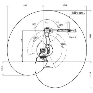 RA020N 6 Axis Kawasaki Robot Automatic Handling Robot Arm