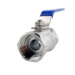 Long Handle 1 1/4" Stainless Steel 304 316 One Piece Wire Button Ball Valve npt