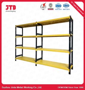 Wholesale Yellow And Black Color Medium Duty Warehouse Storage Racks With 4 Layers from china suppliers