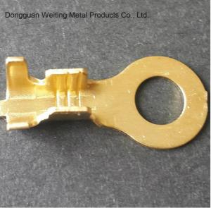 China Custom Made Brass Ground Ring Terminal / Round Wire Terminals Oem Service on sale