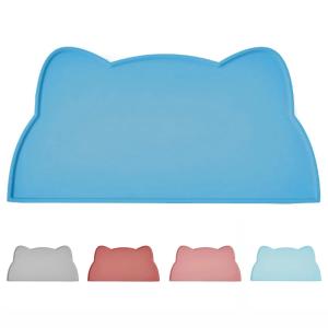 Wholesale Waterproof Silicone Pet Feeding Mat Floor Non Skid Pet Feeding Placemat For Cat Dog from china suppliers
