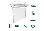 Middle East Countries Chain Link Privacy Fence Dark Green For Airport