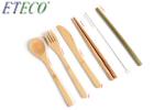 Reusable Bamboo Disposable Dinnerware Set Eco-Friendly Bamboo Dinnerware Set