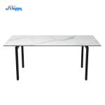 1800*850mm Knock-Down Fixed Top Dining Table With Ceramic Top DT-996-180