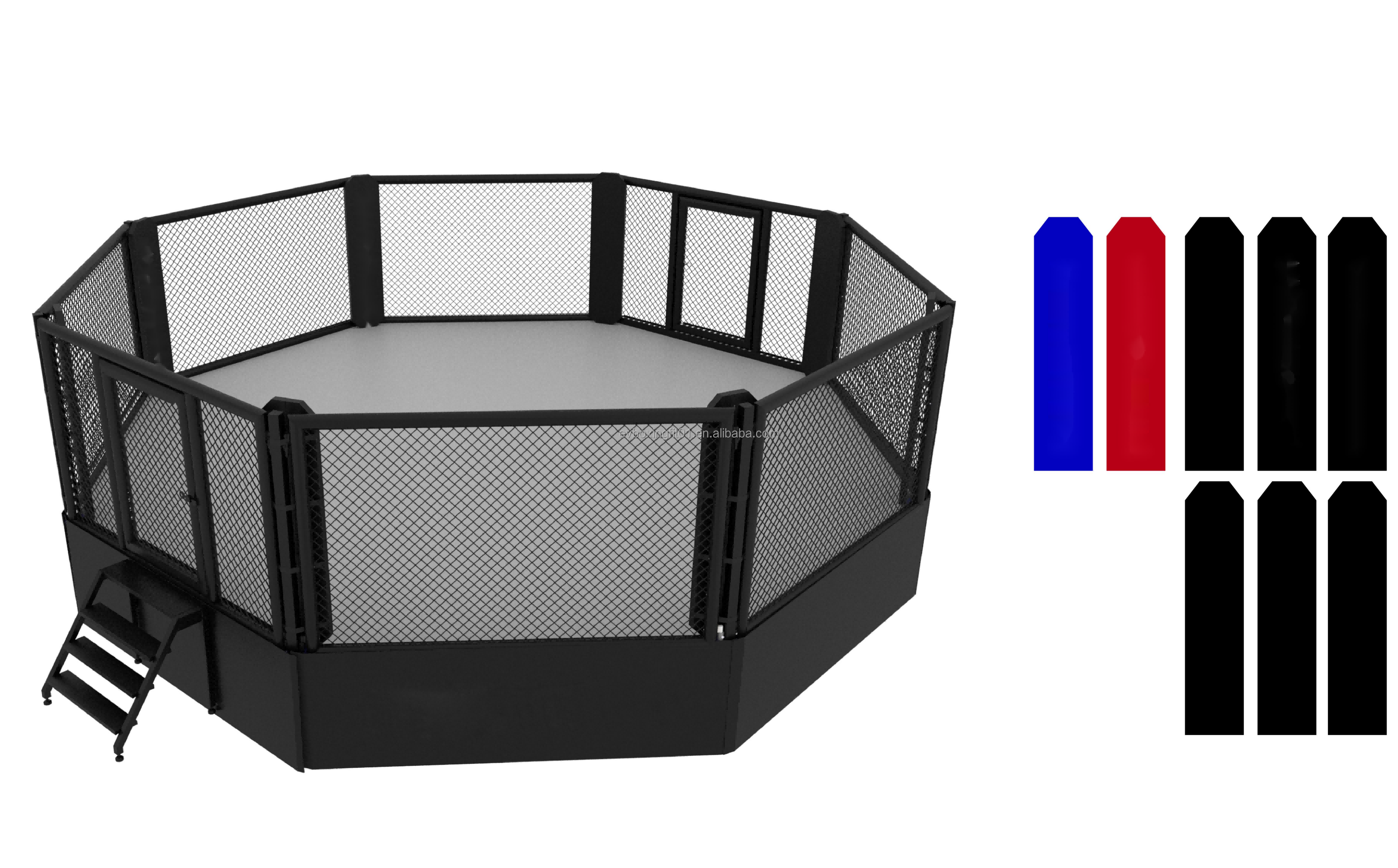 6x6m Professional MMA Training Cage Customized Logo UFC Octagon Ring