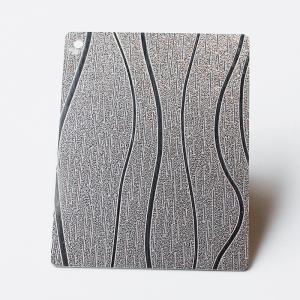 Wholesale Wooden Grain Texture Finish Embossing Stainless Steel Panel Customized Cutting Size 1mm 1.2mm 1.5mm Thick from china suppliers