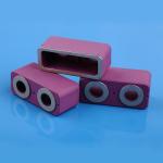 Energy Application Alumina Ceramic Insulator Parts Pink High Mechanical Strength