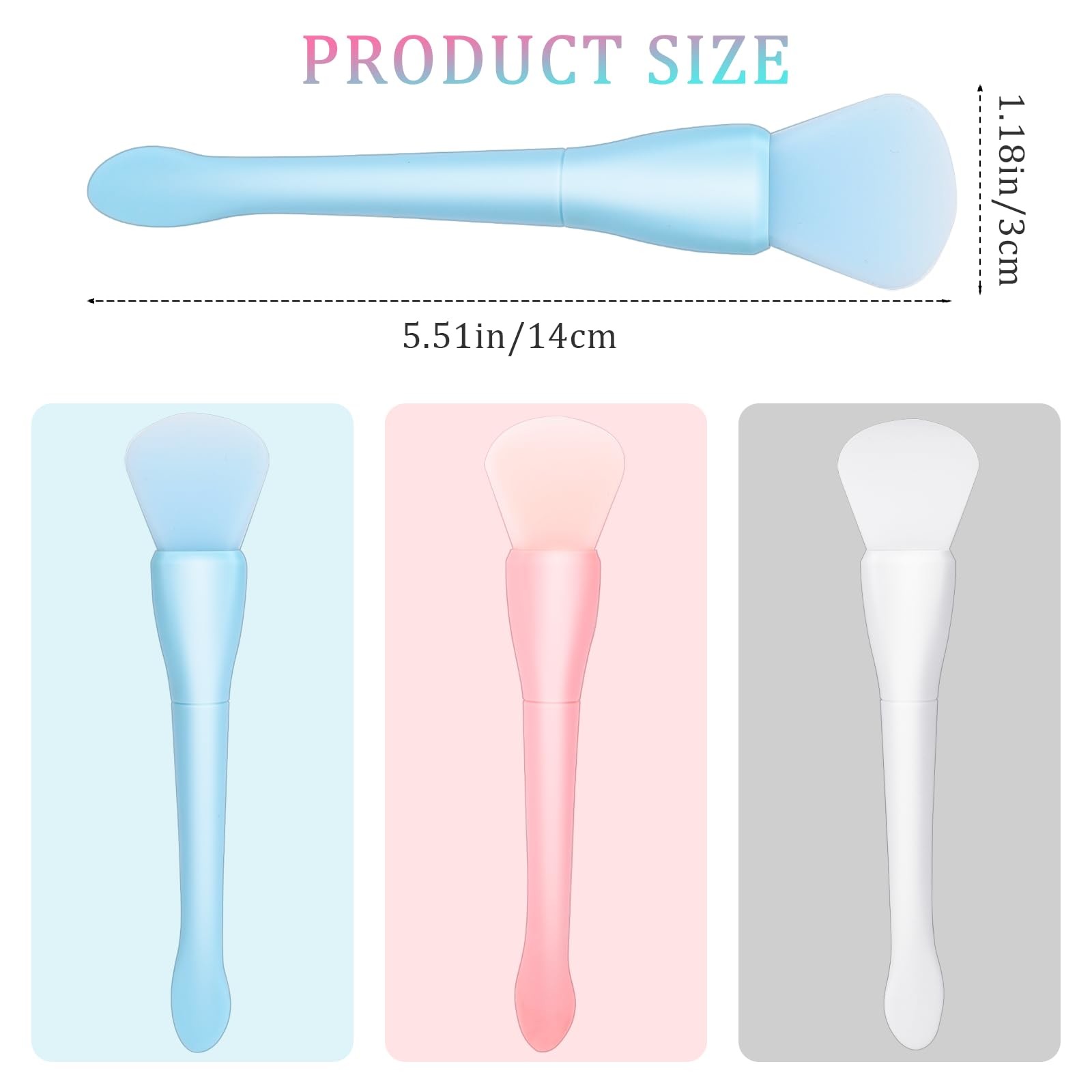 OEM Silicone Face Mask Brushes Mud Mask Applicator Brush For BB CC Cream Body Lotion