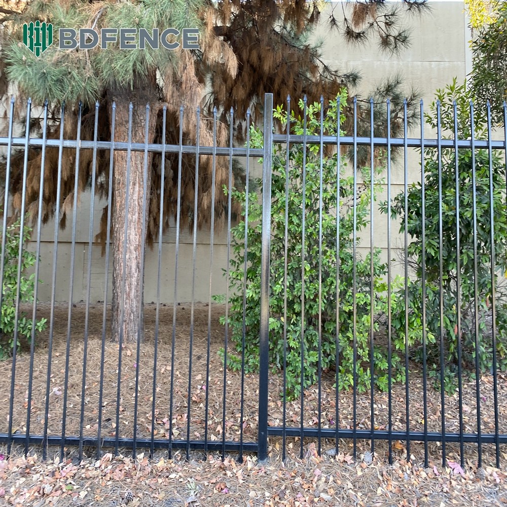 Australian Standard Tubular Fence Pressed Spear Top Security Steel Picket Garrison Fence