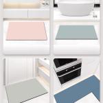 Waterproof Heat Resistant Diatom Mat for Modern Living Room Door Floor in
