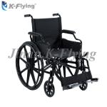 Height Adjustable Aluminum Foldable Manual Wheelchair For Disabled Adult