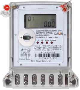 Commercial 2 Phase Electric Meter 3 Wire Electricity Prepaid Meter