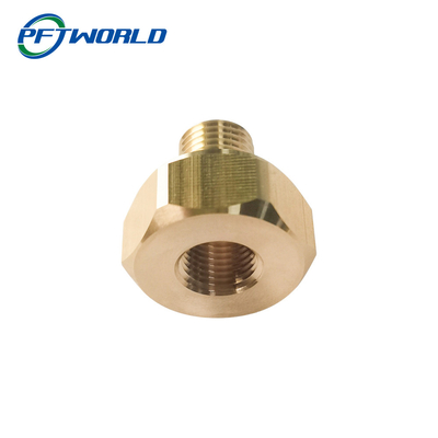 CNC Brass Parts, Brass Precision Components, Custom Machined Brass Hex Nut