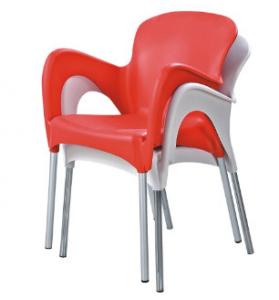 China stackable dining arm chair stackable plastic metal chair stackable party arm chair on sale