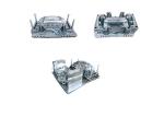 Interior Plastic Injection Spare Auto Parts Mould For Auto Bumper Mould
