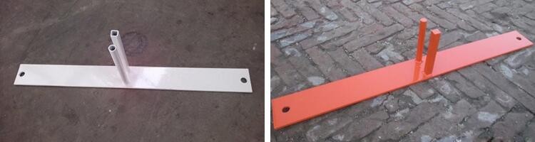Powder Coated Red Construction Site Fencing Panels 6'x9.5' Mesh 50mm*100mm diameter 2.5mm wall thick 1.00mm